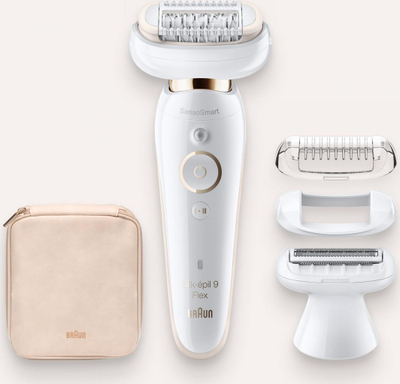 Braun Silk-épil 9 Flex SES 9002 Wet & Dry Епилатор, White/Gold