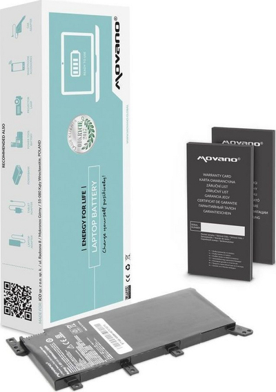 Bateria Movano për laptop Asus A555, F555, K555, 5000 mAh, 7.6V, Li-Polymer