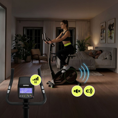 Biçikletë stacionare Zipro Rave, magnetike, Bluetooth, e zezë