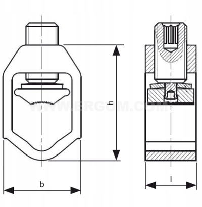 Klemmë elektrike Rehmpo VN 300, V-terminal 16-300 mm², paketim 12 copë