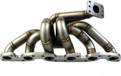 Kolektor shkarkimi TurboWorks Nissan RB26 EXTREME, T4 twin scroll, dalje wastegate 36 mm, çelik inox