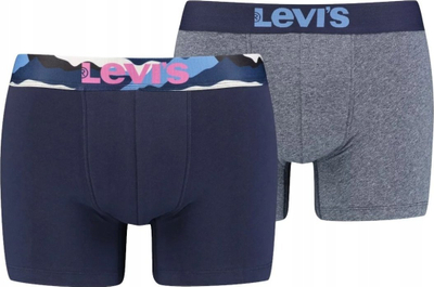 Bokser Levi's 37149-0591, set me 2 palë, për burra, blu e errët dhe gri