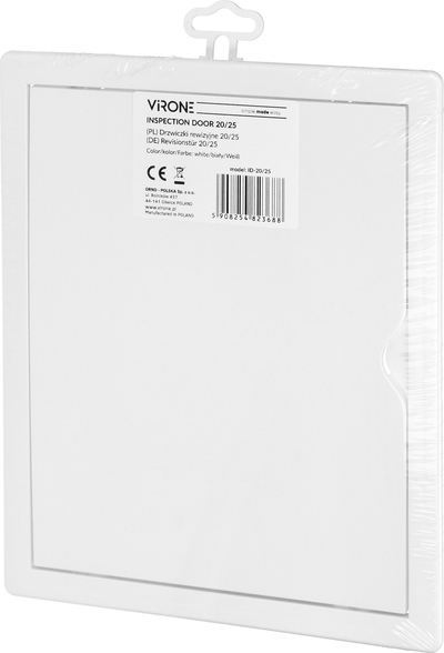 Derë revizioni plastike Virone ID-20/25, 20x25 cm, e bardhë