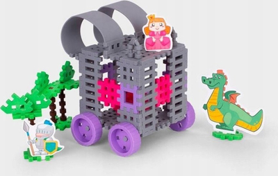 Lodra konstruktore Marioinex Waffle Mini Princess, 60 pjesë, për kalamaj