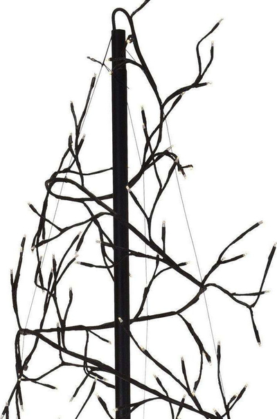 Pemë dekorative LED Nampook Boom Spiral, 360 LED, dritë e ngrohtë, e zezë