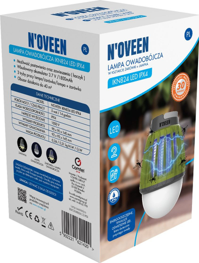Lampë kundër insekteve Noveen IKN824, LED, IPX4, 40 m²
