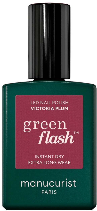 Llak thonjsh Manucurist Green Flash Victoria Plum, LED, 15ml, ngjyrë kumbulle