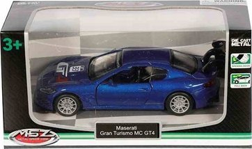 Макета автомобил MSZ Maserati GranTurismo MC GT4, размер 1:43, колекционерска, сина