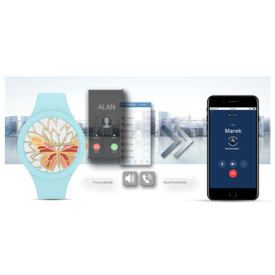 Ora inteligjente Gravity GT14-4, 1.2" TFT, Bluetooth 5.2, blu