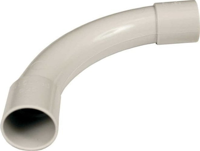 Përshtatës këndor elektrik Rigid, dyfish, 16mm, gri e hapur