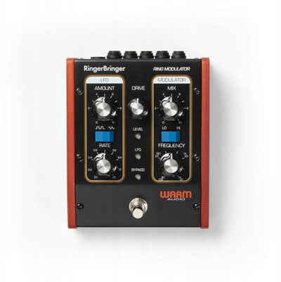 Pedal efekti Warm Audio RingerBringer 2024, ring modulator analog, për kitarë dhe sintezator, i zi