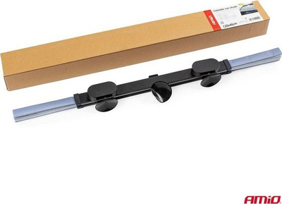 Perde dielli për xham të përparmë AMiO Sunshade, rrëshqitëse, 120x46 cm, e zezë