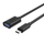 Adapter USB Unitek Y-C476BK, USB Type C në USB A, ngjyrë e zezë