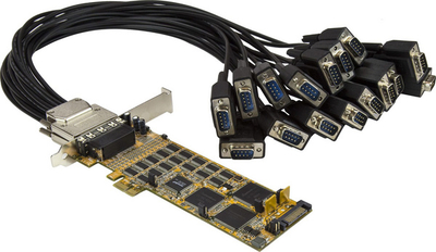 Kartë serike StarTech PEX16S1050LP, 16 porta RS232, PCI Express