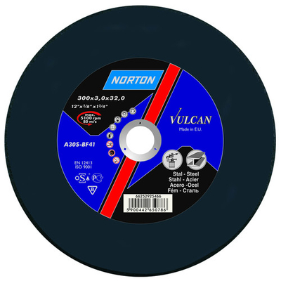 Disk prerës Norton Vulcan A30 S-BF41 (66252925473), 400x32x4mm, i zi