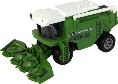 Lodër kombajnë me telekomandë Leantoys R/C Harvester, 29cm, e gjelbër