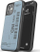 Kapak telefoni Diesel Moulded Case Denim FW20 për iPhone 12 mini, denim, blu
