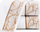 Peshqir Affek Design, 70 x 140 cm, i bardhë/i artë