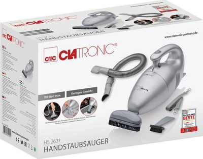 Fshesë dore me vakum Clatronic HS 2631, argjendi