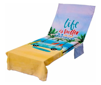 Peshqir shezlloni Summer Lounger, 74x207cm, 230gsm, shumëngjyrësh