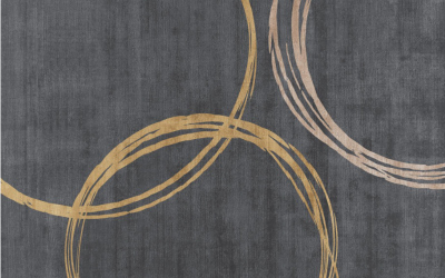 Tapet dekorativ JYSK CIRCLE, 70x140 cm, poliester, shumëngjyrësh