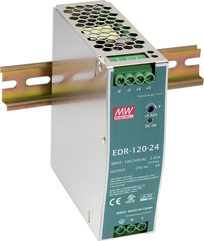 Furnizues energjie industrial LevelOne, 48V DC, 120W, për DIN rail