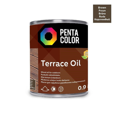 Масло за тераса Pentacolor OIL FOR TERRACE WITH TUNG, за надворешно дрво, транспарентно