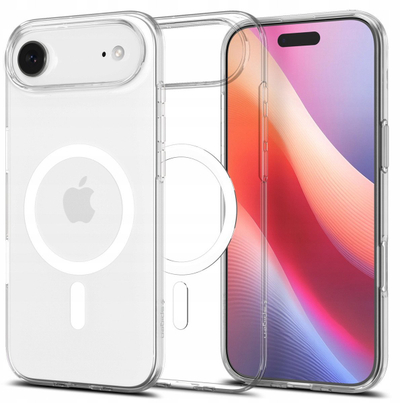 Këllëf telefoni Spigen Liquid Crystal MagSafe, për iPhone 17 Pro, transparent, i bardhë