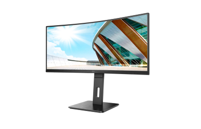 Монитор AOC CU34P2A, 34", 3440x1440, 100Hz, црн