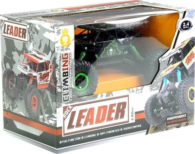 Makinë lodër me pult No Name Auto RC, shkallë 1:18, 2.4 GHz, jeshile me të zezë