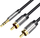 Kabllo audio Vention BCFBF, Jack 3.5mm në 2xRCA, 1m, e zezë