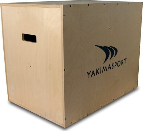 Kuti pliometrike Yakimasport 100148, dru 15mm, 3 në 1, ngjyrë druri