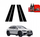 Заштитна фолија за столбови B и C Mercedes GLA 200 2020-2026, 4 во 1, сјајна, црна