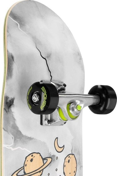Skateboard Spokey Skalle II, ABEC7, 92A, gri