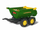 Rimorkio lodër Rolly Toys John Deere Halfpipe Trailer, me karrocë ngritëse, jeshile