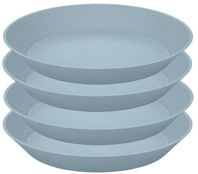 Pjatë e thellë Koziol Soup Plate, 24cm, set me 4 copë, blu natyrale
