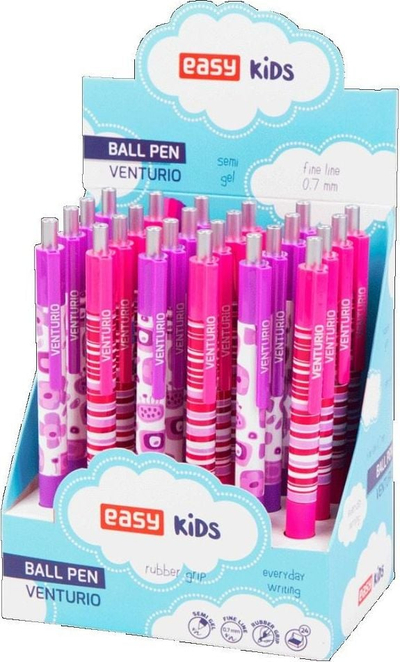 Set lapsash automatikë Easy Stationery Venturio, 24 copë, bojë semi gel, me shumë ngjyra