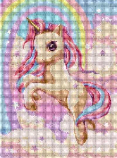 Set diamond painting Ideyka Quadro A Magic Flight, 30 x 40 cm, me kornizë, shumëngjyrësh