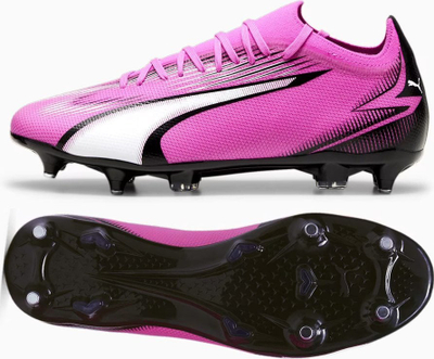 Këpucë futbolli Puma ULTRA Match MxSG 107753 01, për bar artificial, për burra, rozë