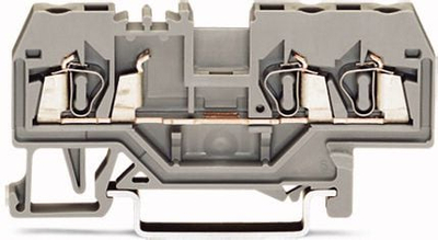 Klemë shine Wago 280-681, 3 përçues, 2.5mm², gri