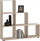 Ndarës dhome FMD Room Divider, 6 kuba, formë shkalle, dru sand oak