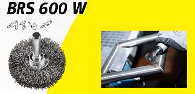 Furçë rrotulluese Klingspor K DISC BRUSH BRS600W, 40mm, tel inox valëzuar