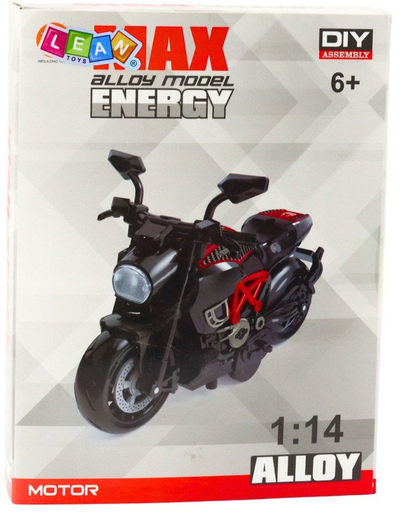 Lodër motor diy me hekur, model 1:14, me e montu vetë, blu