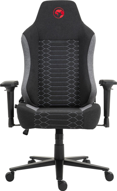 Karrige gaming Marvo KAHN GREY, mbështetëse 4D, deri 150kg, e zezë gri