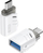 Adapter XO NB256B, USB-A në USB-C, USB 3.0, i bardhë
