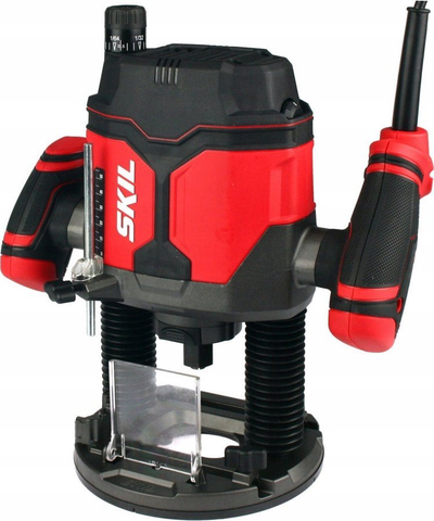 Frezë druri Skil 1860AA, 1400W, me rregullim thellësie, e kuqe me të zezë