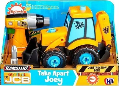 Lodër kamion ndërtimi Teamsterz JCB Joey Digger, me stërvitëse, e verdhë