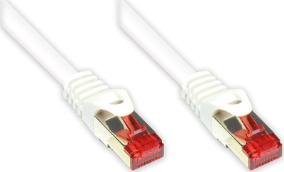 Мрежен кабел Alcasa Cat6 S FTP, 7.5m, RJ45, бел
