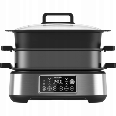 Tenxhere multifunksionale Sencor SPR 6300BK, 6L, gatim i ngadaltë dhe grill, e zezë