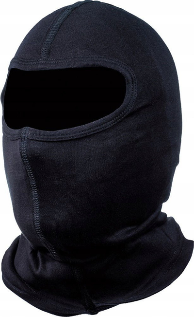 Balakllavë ski Cairn Silk, 100% mëndafsh, unisex, e zezë